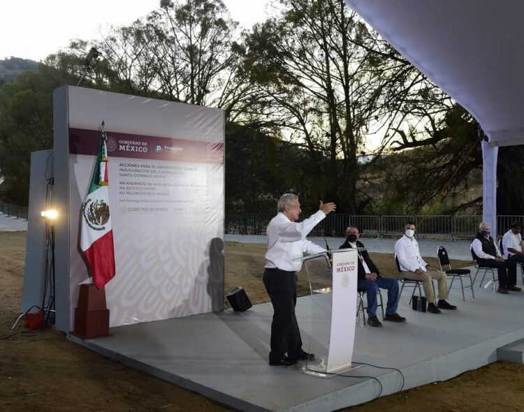 11.12.20 Versión estenográfica. Inauguración del camino rural Santo Domingo Nuxaá, desde Oaxaca