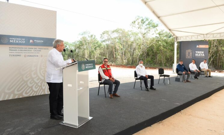 19.12.20 Versión estenográfica. Supervisión de obra del Tren Maya, desde Calkiní, Campeche