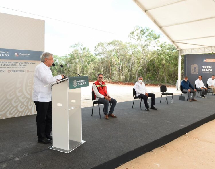 19.12.20 Versión estenográfica. Supervisión de obra del Tren Maya, desde Calkiní, Campeche