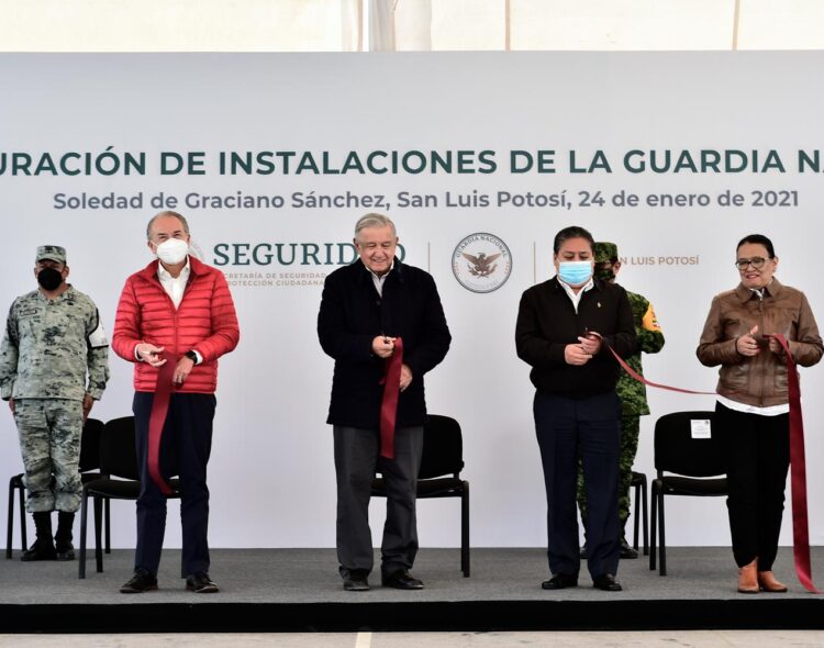 24.01.21 Versión estenográfica. Inauguración de instalaciones de la Guardia Nacional, desde San Luis Potosí