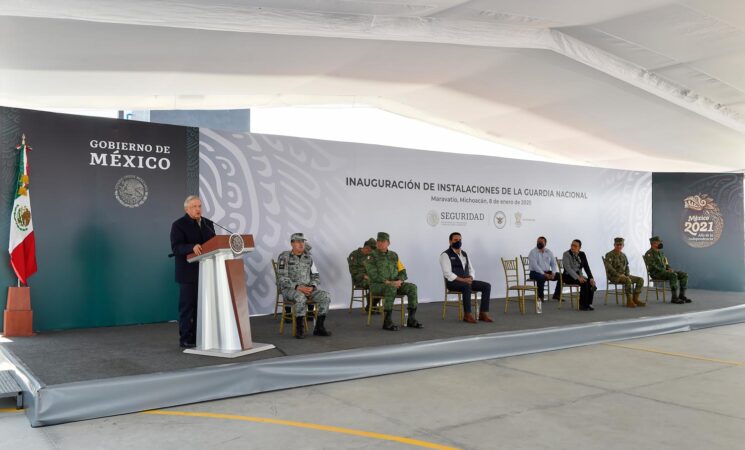 08.01.21 Versión estenográfica. Inauguración de instalaciones de la Guardia Nacional, desde Maravatío de Ocampo, Michoacán