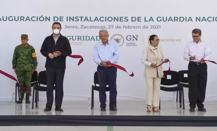 Presidente inaugura cuartel de la Guardia Nacional en Jerez; instruye fortalecer presencia de elementos en Zacatecas