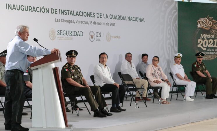 18.03.21 Versión estenográfica. Inauguración de instalaciones de la Guardia Nacional, desde Las Choapas, Veracruz