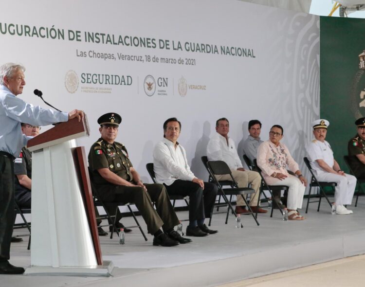 18.03.21 Versión estenográfica. Inauguración de instalaciones de la Guardia Nacional, desde Las Choapas, Veracruz