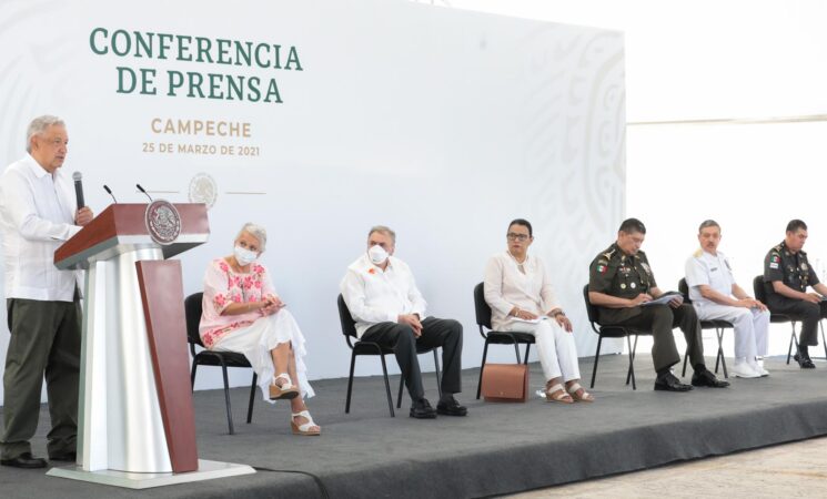 25.03.21 Versión estenográfica de la conferencia de prensa matutina del presidente Andrés Manuel López Obrador, desde Campeche