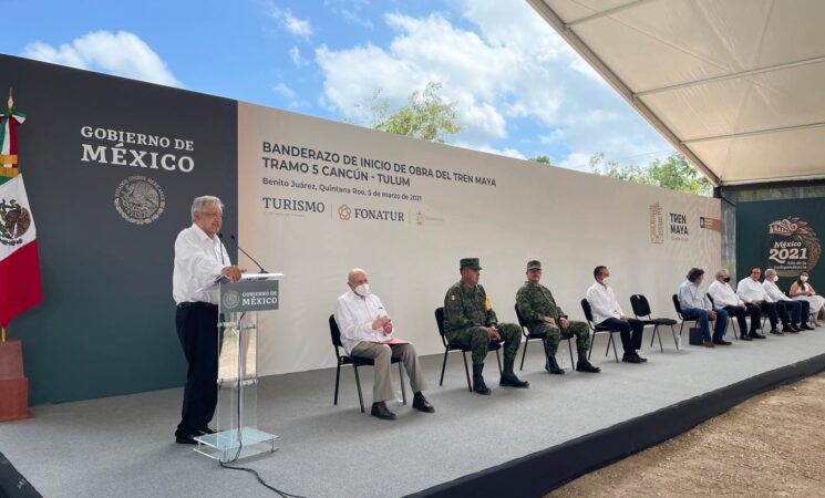 05.03.21 Versión estenográfica. Banderazo de inicio de obra del Tren Maya, desde Benito Juárez, Quintana Roo