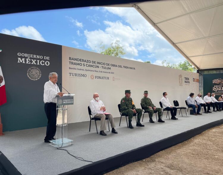 05.03.21 Versión estenográfica. Banderazo de inicio de obra del Tren Maya, desde Benito Juárez, Quintana Roo