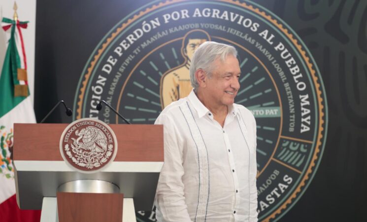 Discurso del presidente Andrés Manuel López Obrador durante la Ceremonia de petición de perdón por agravios al pueblo maya