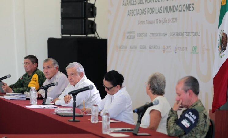 12.07.21 Versión estenográfica. Avances del plan de apoyo a personas afectadas por las inundaciones, desde Centro, Tabasco