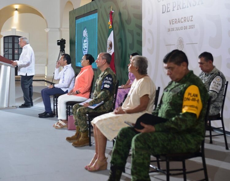 26.07.21 Versión estenográfica de la conferencia de prensa matutina del presidente Andrés Manuel López Obrador, desde Veracruz