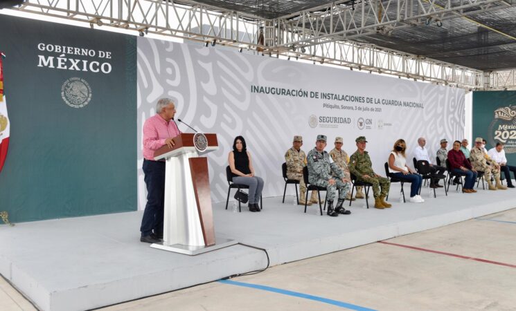 03.07.21 Versión estenográfica. Inauguración de instalaciones de la Guardia Nacional, desde Pitiquito, Sonora