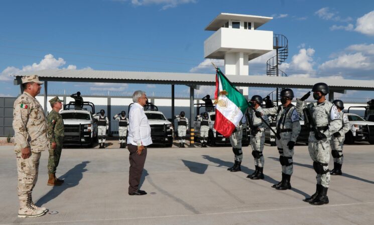 Presidente inaugura cuartel de la Guardia Nacional en Ahumada, Chihuahua