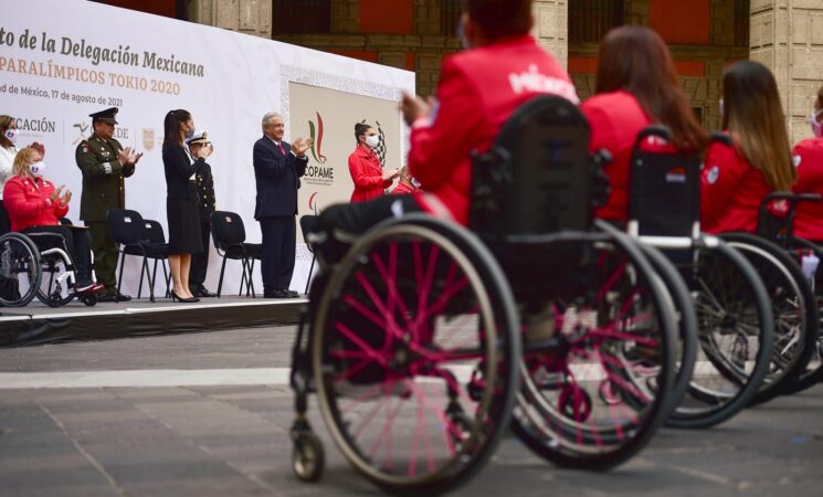 17.08.21 Versión estenográfica. Abanderamiento de la Delegación Mexicana, XVI Juegos Paralímpicos Tokio 2020