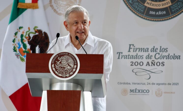 Discurso del presidente Andrés Manuel López Obrador en la Conmemoración de los 200 años de la Firma de los Tratados de Córdoba, desde Veracruz