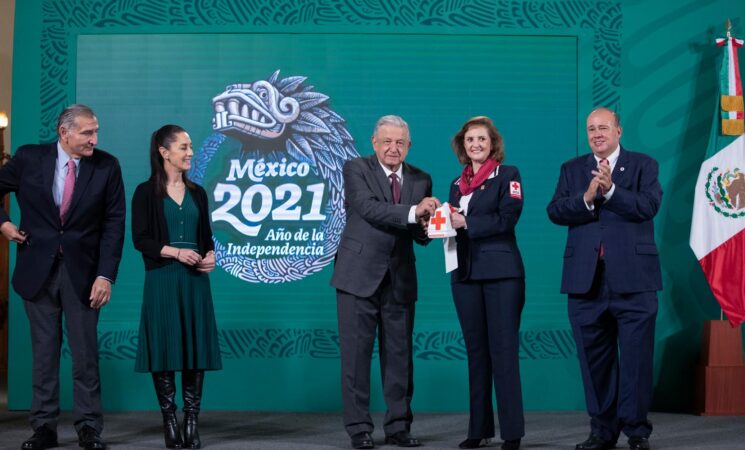 Presidente invita a la población a participar en Colecta Nacional 2021 de la Cruz Roja Mexicana