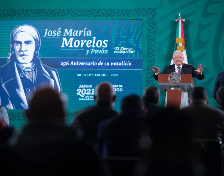 30.09.21 Versión estenográfica de la conferencia de prensa matutina del presidente Andrés Manuel López Obrador