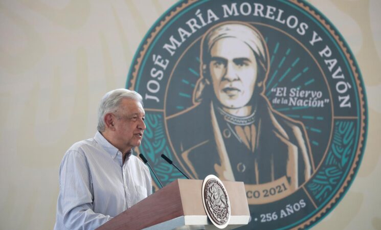 Discurso del presidente Andrés Manuel López Obrador durante la conmemoración del 256 Aniversario del Natalicio de José María Morelos y Pavón