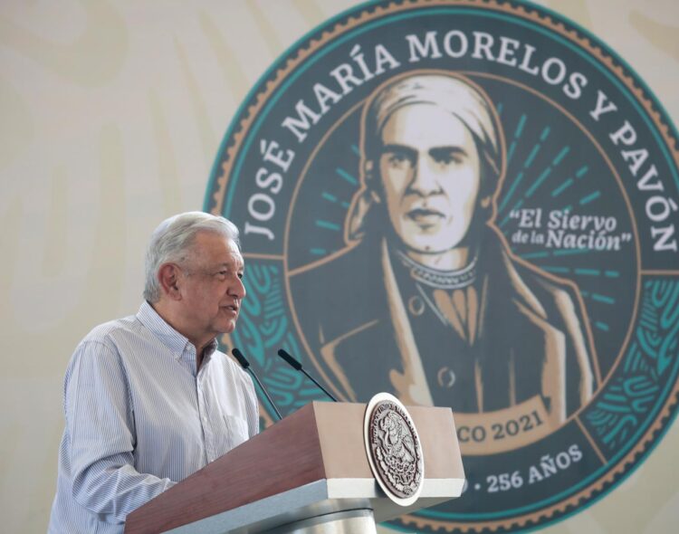 Discurso del presidente Andrés Manuel López Obrador durante la conmemoración del 256 Aniversario del Natalicio de José María Morelos y Pavón