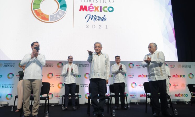 Presidente inaugura Tianguis Turístico 2021 en Mérida; destaca potencial de México en el sector