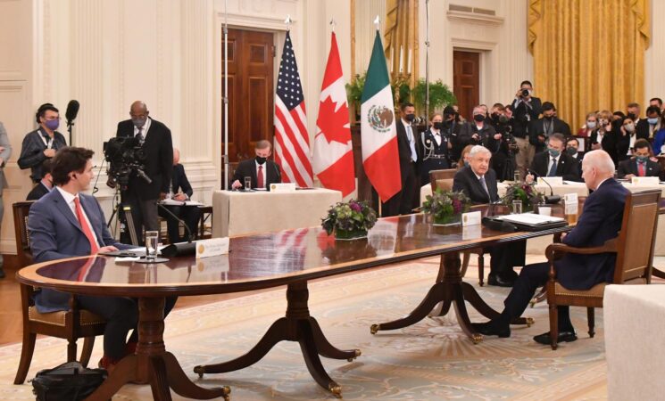 Palabras del presidente Andrés Manuel López Obrador durante el encuentro trilateral México-Estados Unidos-Canadá. IX Cumbre de Líderes de América del Norte