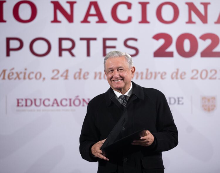 24.11.21 Versión estenográfica. Premio Nacional de Deportes 2021, desde Palacio Nacional