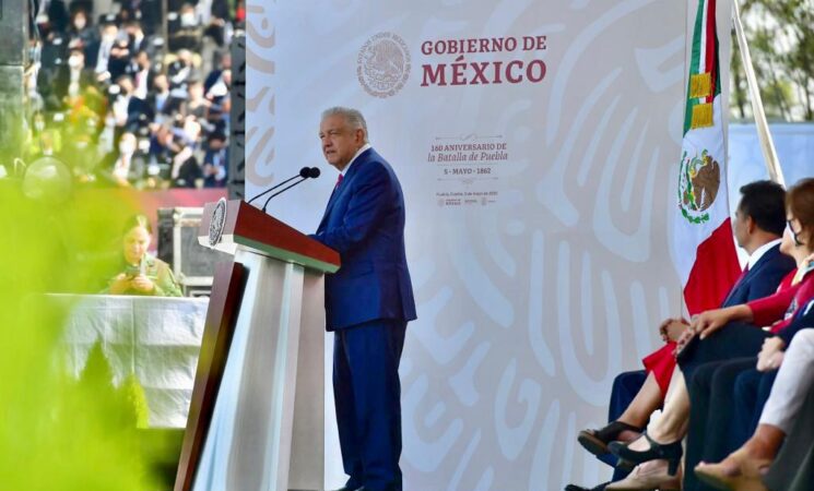 Discurso del presidente Andrés Manuel López Obrador en el 160 Aniversario de la Batalla de Puebla