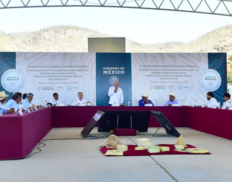 20.05.22 Versión estenográfica. Plan de justicia para el pueblo guarijío, desde Álamos, Sonora