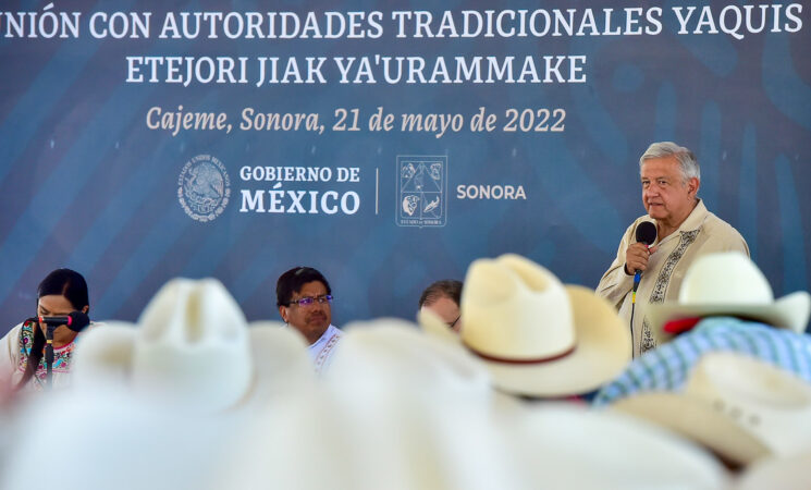 21.05.22 Versión estenográfica. Plan de justicia para el pueblo yaqui, desde Cajeme, Sonora