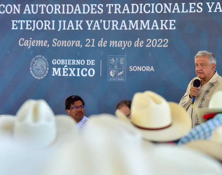 21.05.22 Versión estenográfica. Plan de justicia para el pueblo yaqui, desde Cajeme, Sonora