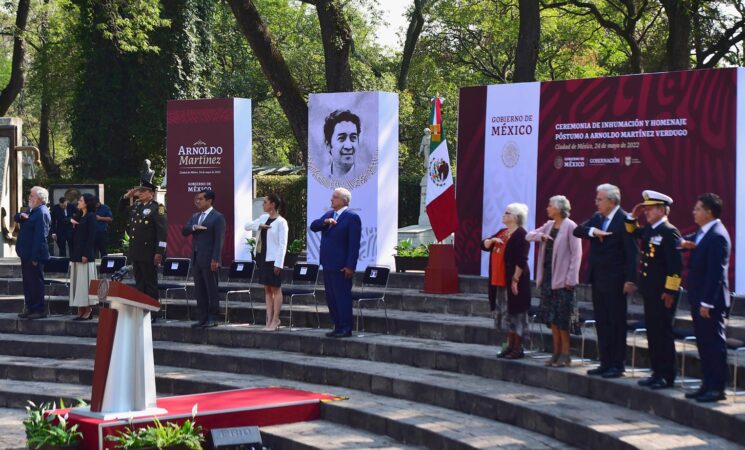 24.05.22 Versión estenográfica. Ceremonia de homenaje póstumo a Arnoldo Martínez Verdugo, desde la Rotonda de las Personas Ilustres