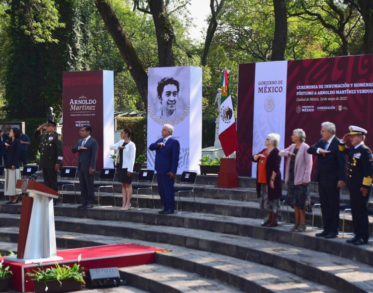 24.05.22 Versión estenográfica. Ceremonia de homenaje póstumo a Arnoldo Martínez Verdugo, desde la Rotonda de las Personas Ilustres