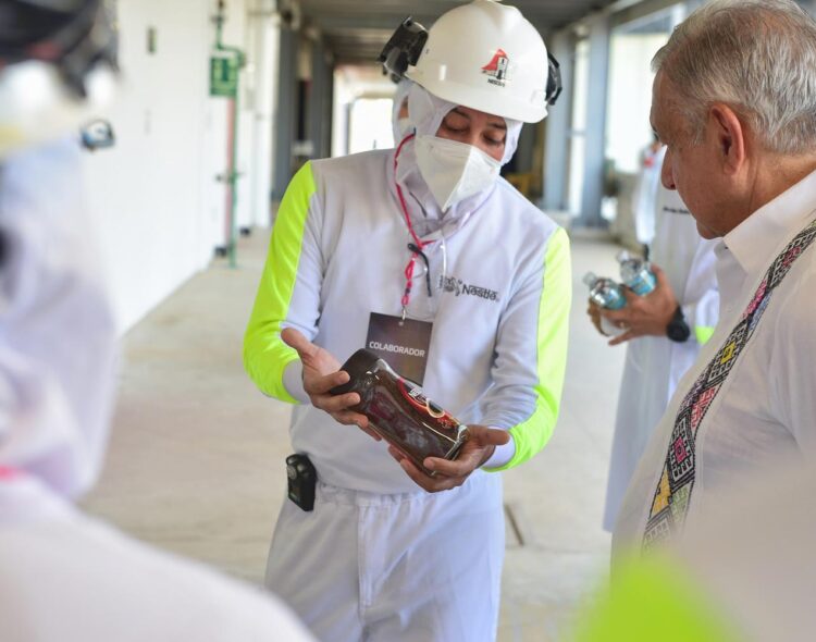 México es un país de oportunidades para la inversión extranjera: presidente; inaugura fábrica de café en Veracruz