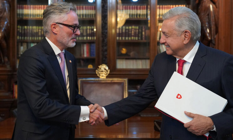 Presidente recibe en Palacio Nacional cartas credenciales de seis embajadores