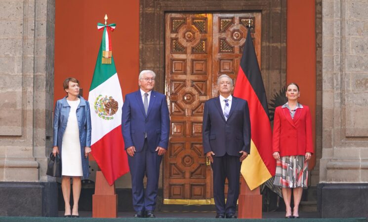 Presidente López Obrador recibe visita oficial de Frank-Walter Steinmeier, presidente de Alemania