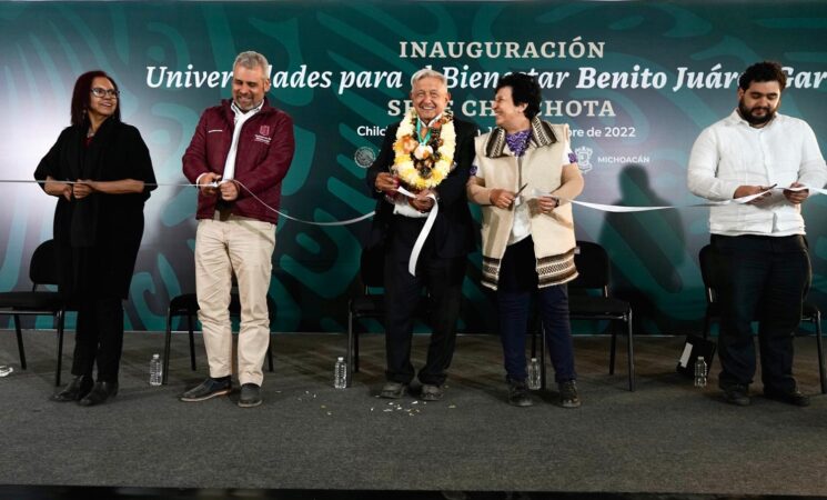 18.11.22 Versión estenográfica. Inauguración de la Universidad para el Bienestar Benito Juárez García, desde Chilchota, Michoacán