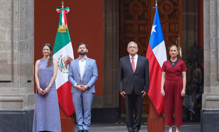 Presidente recibe visita oficial de Gabriel Boric Font, presidente de Chile