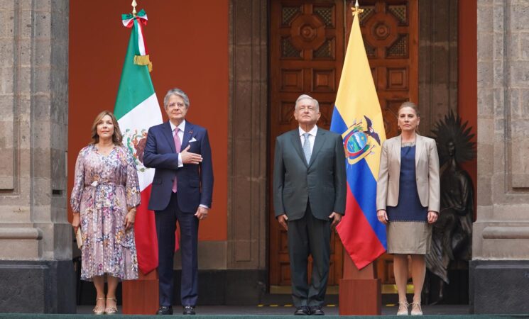 Presidente recibe visita oficial de su homólogo de República del Ecuador, Guillermo Lasso Mendoza