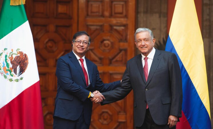 Presidente recibe visita oficial de Gustavo Petro, presidente de Colombia