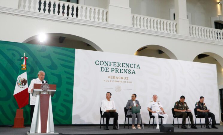 02.12.22 Versión estenográfica de la conferencia de prensa matutina del presidente Andrés Manuel López Obrador, desde Veracruz