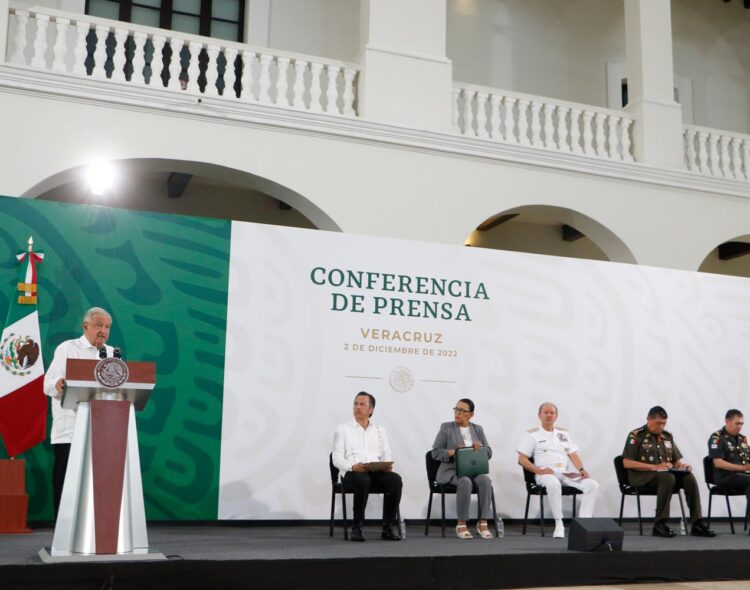 02.12.22 Versión estenográfica de la conferencia de prensa matutina del presidente Andrés Manuel López Obrador, desde Veracruz