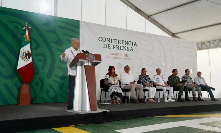 05.12.22 Versión estenográfica de la conferencia de prensa matutina del presidente Andrés Manuel López Obrador, desde Campeche