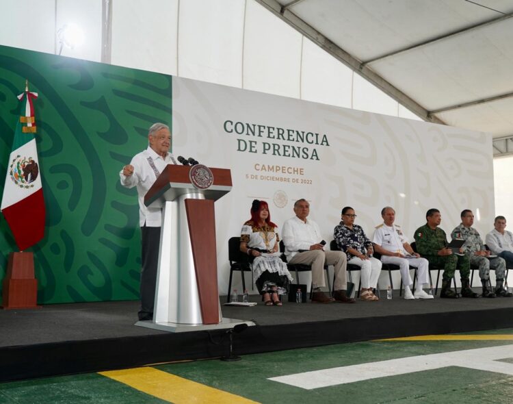 05.12.22 Versión estenográfica de la conferencia de prensa matutina del presidente Andrés Manuel López Obrador, desde Campeche