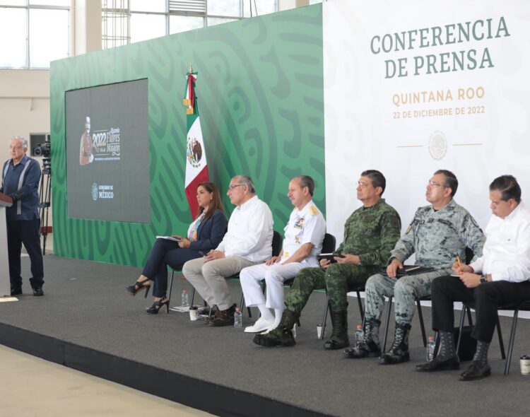 22.12.22 Versión estenográfica de la conferencia de prensa matutina del presidente Andrés Manuel López Obrador, desde Quintana Roo