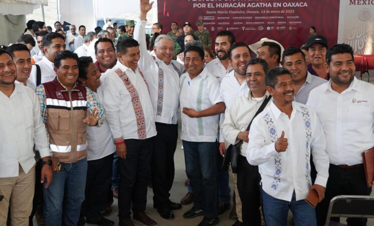 Avanza Plan de apoyo a afectados en Oaxaca por huracán Agatha; continuidad se dará a través de asambleas en 31 municipios