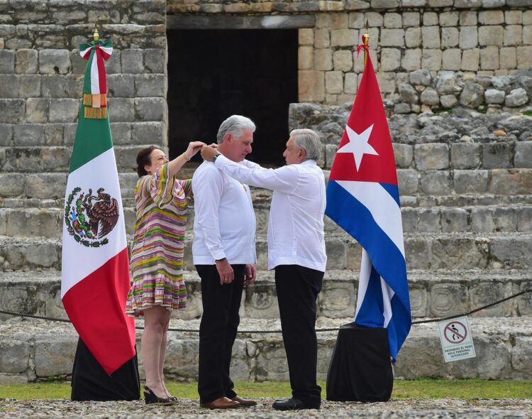 11.02.23 Versión estenográfica. Entrega de Condecoración Orden Mexicana del Águila Azteca al presidente de Cuba, Miguel Díaz-Canel