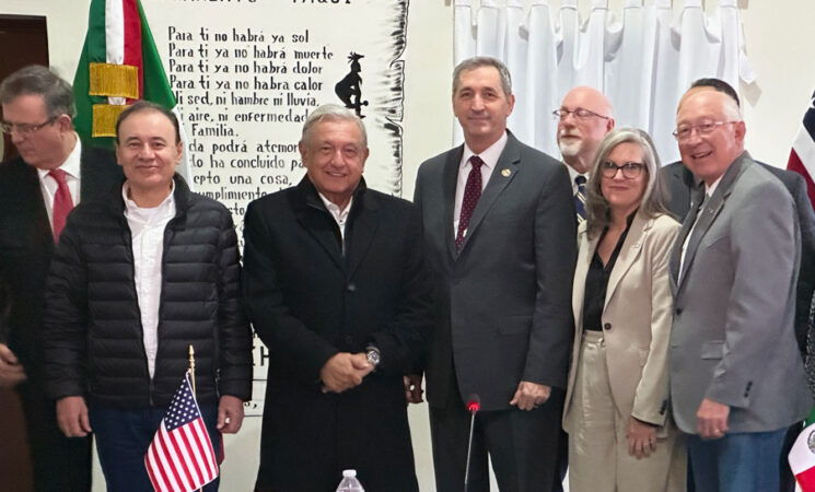 Presidente supervisa obras conjuntas con gobierno de Estados Unidos en Nogales, Sonora