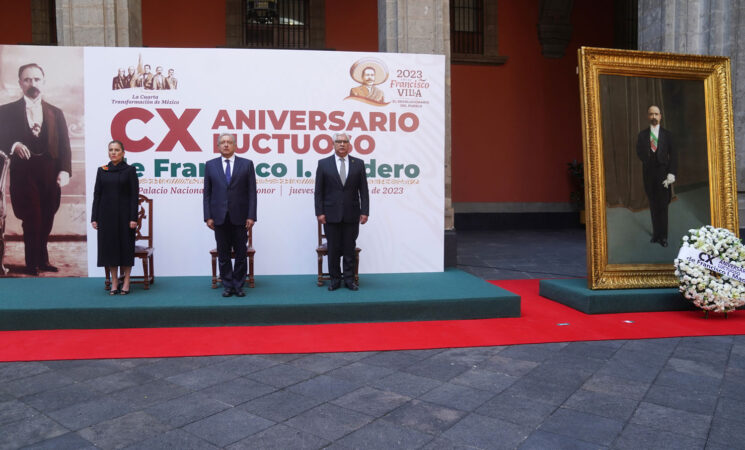 Presidente rinde homenaje a Francisco I. Madero en el 110 Aniversario Luctuoso