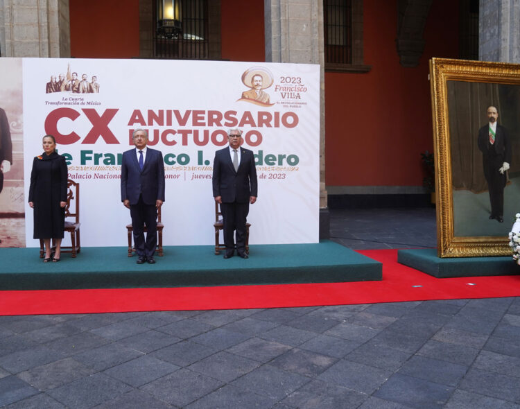 Presidente rinde homenaje a Francisco I. Madero en el 110 Aniversario Luctuoso