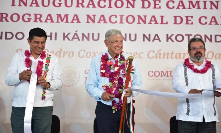 16.04.23 Versión estenográfica. Programa Nacional de Caminos de Mano de Obra, desde Coxcaltepec Cántaros, Oaxaca