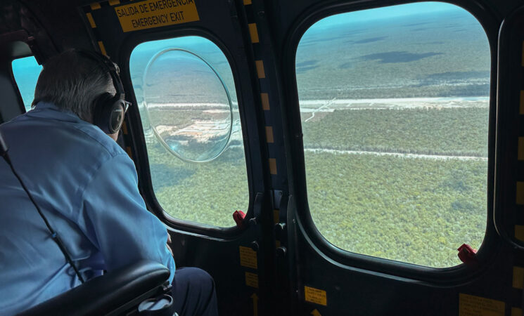 Presidente constata avances en ruta del Tren Maya; inauguración será en diciembre “llueva, truene o relampaguee”